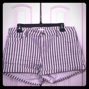 H&M shirts 12 white and blue stripes